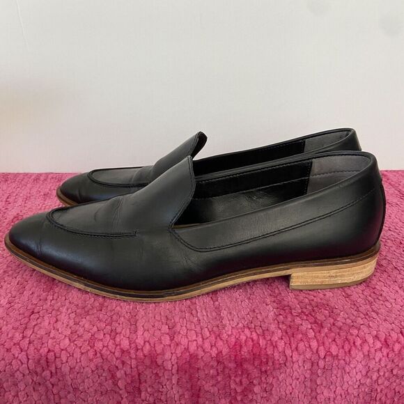 Everlane The Modern Loafer Pointed Toe Black Leather Size 8.5 - Picture 4 of 10